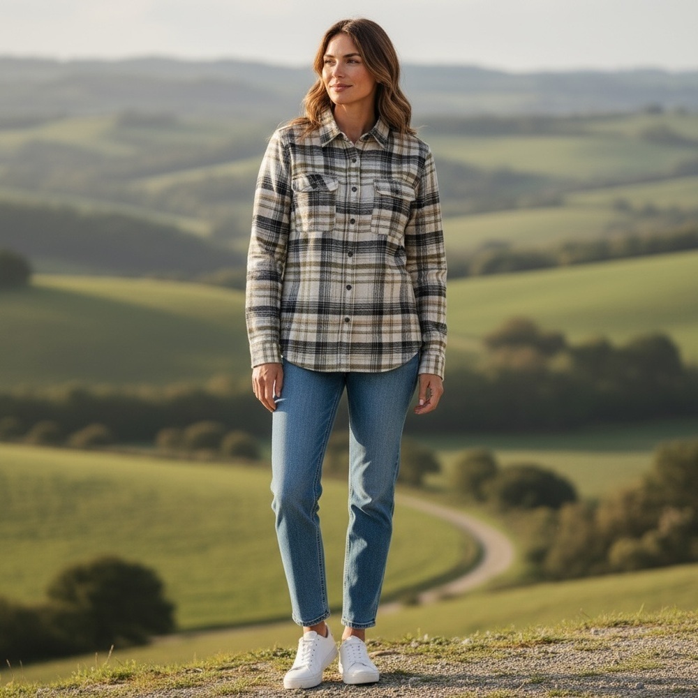 EUC - The North Face Willow Creek Flannel - size Small